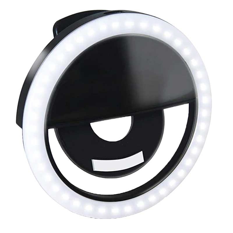 Кружна лед светилка - Selfie Ring Light - Црна