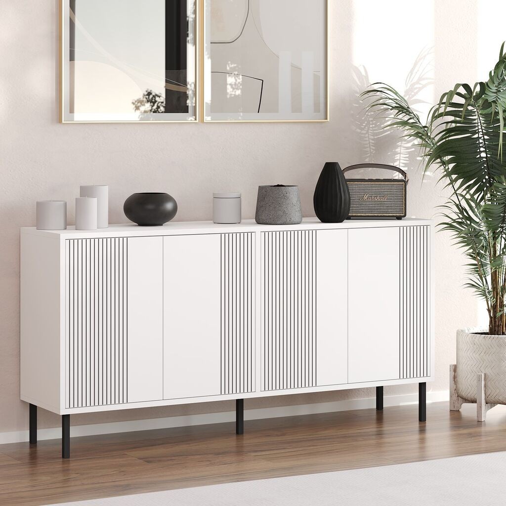 Конзолна маса Hanah Home Refra, 150x75x36 см, бела