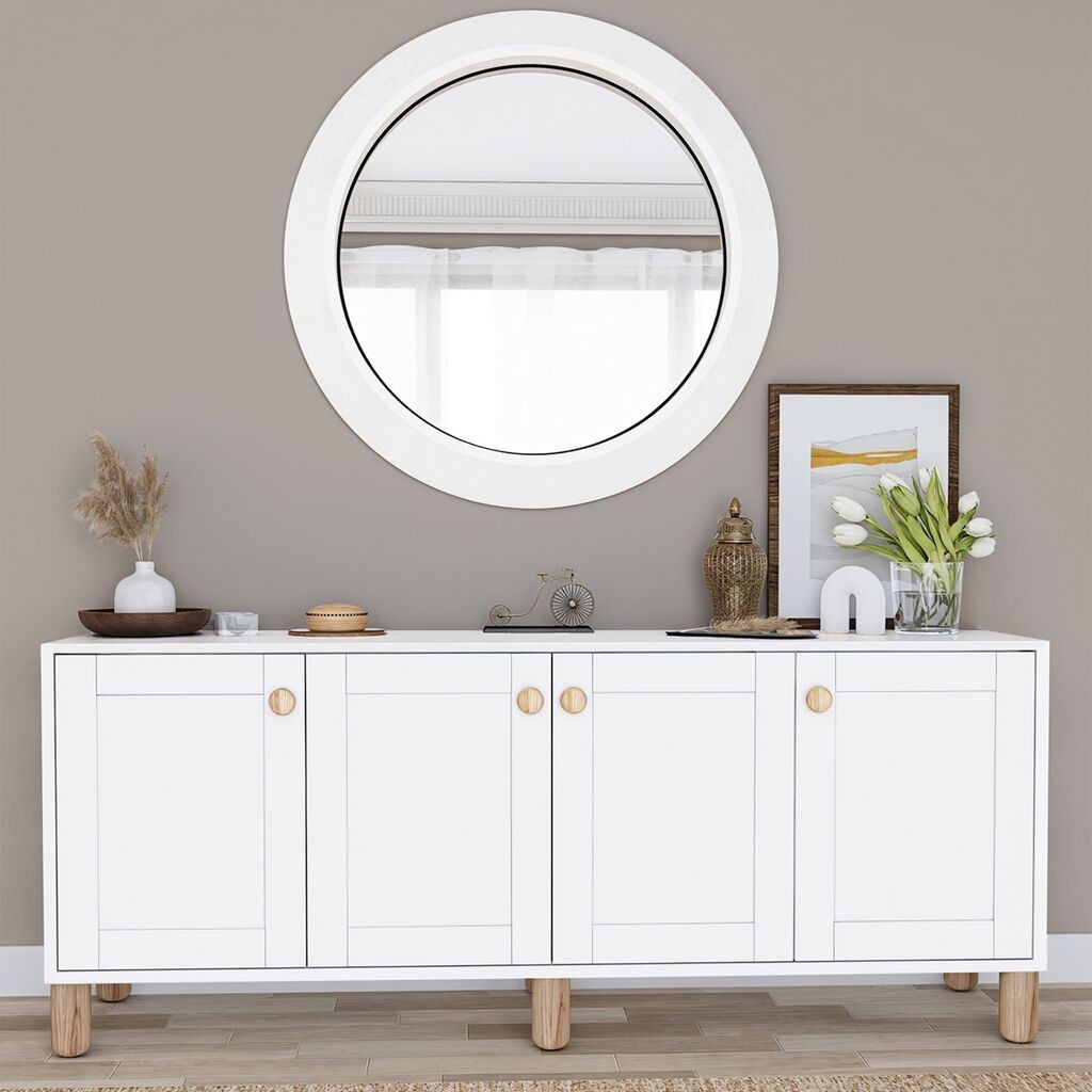 Конзолна маса Hanah Home Natura 1600-69, 180x75x40 см, бела