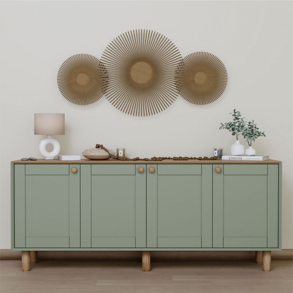 Конзолна маса Hanah Home Bohemian 1600-82, 180x75x40 см, маслинеста боја