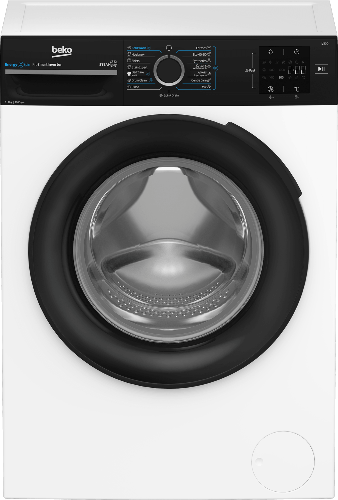 Машина за перење BEKO BM3WFSU37013WPBB, 7 кг, 1000 вртежи во минута, бела