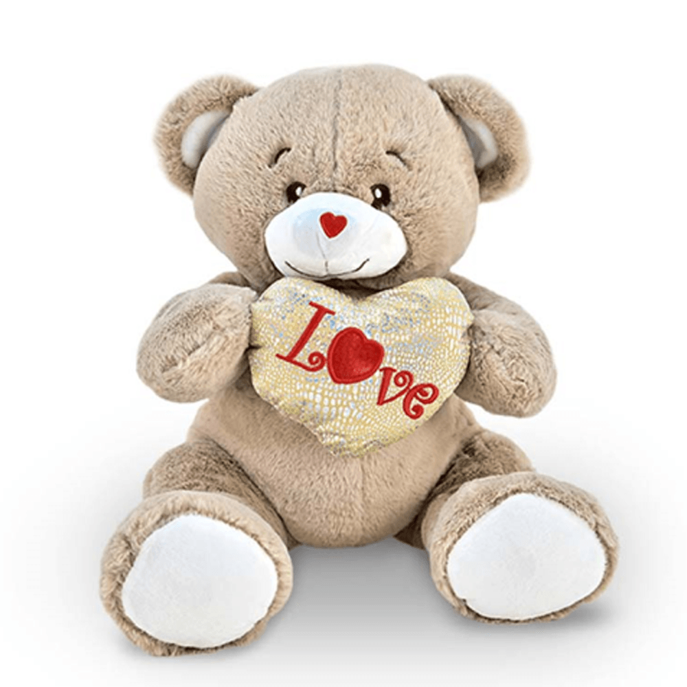 Мече и куче со златно срце 35цм амек