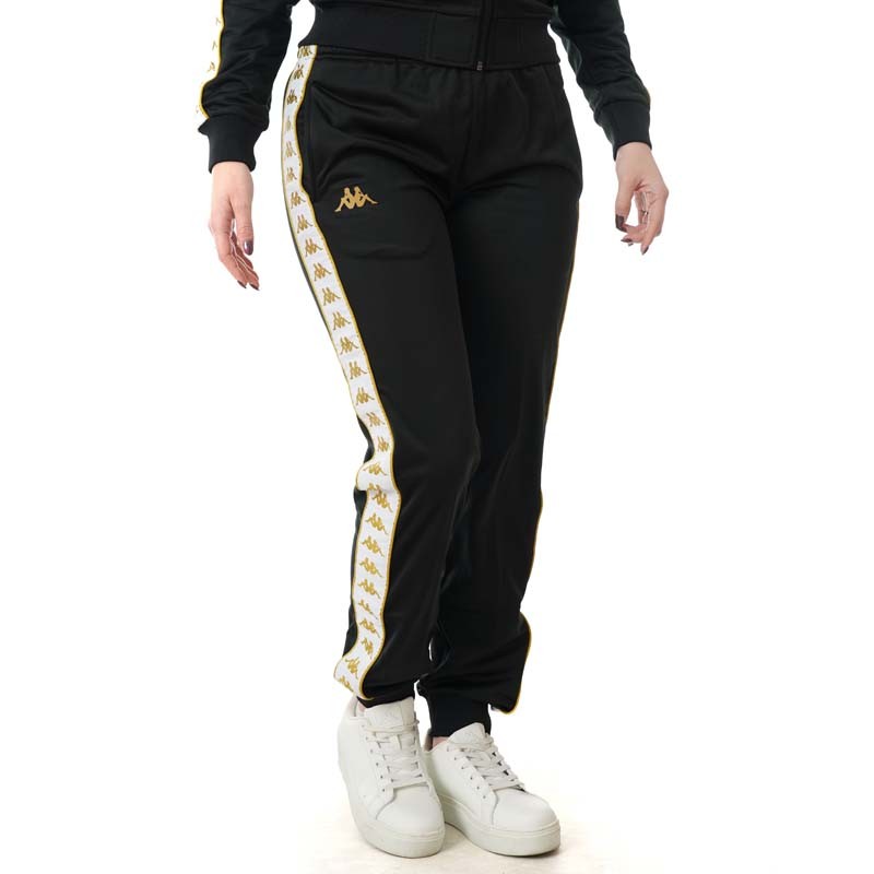 KAPPA Женски долен дел 222 Banda Wrastoria Slim, црн