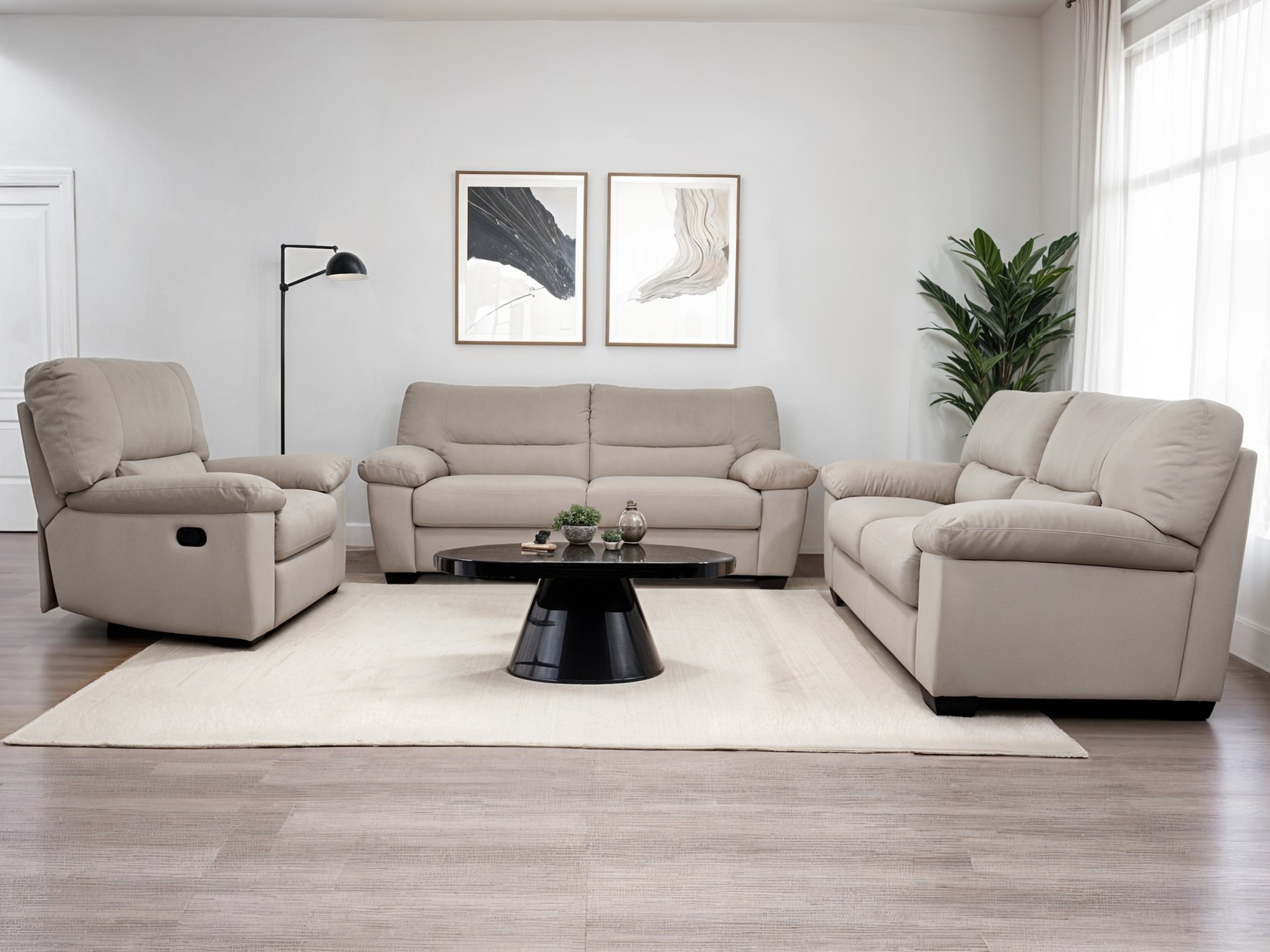 Natuzzi s.p.a. Тдф вернаца у-172 штоф светло сива