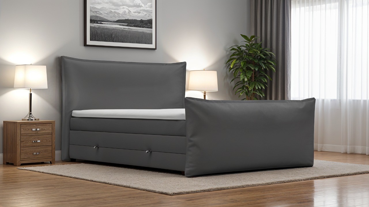 Mondivi Лежај Бокспринг хармони 160 сива