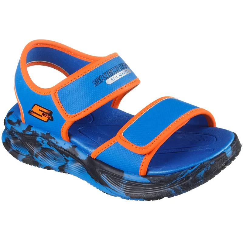 Сандали Skechers за момчиња Sola glow, сини
