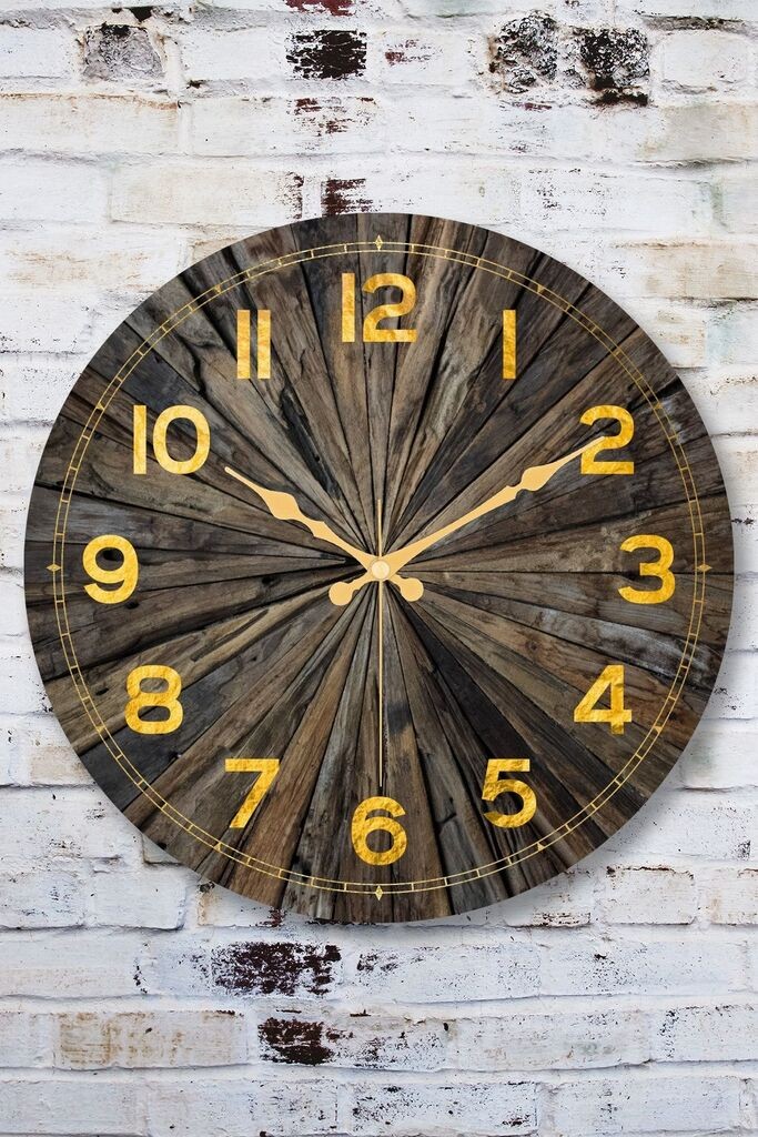 Wallity dzиден часовник Myk1113-06, 36x36 см, кафеав