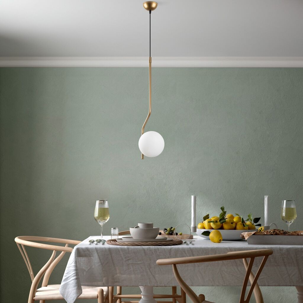 Opviq Luster Tulip-13819, 15 см, IP20, бело-златна боја