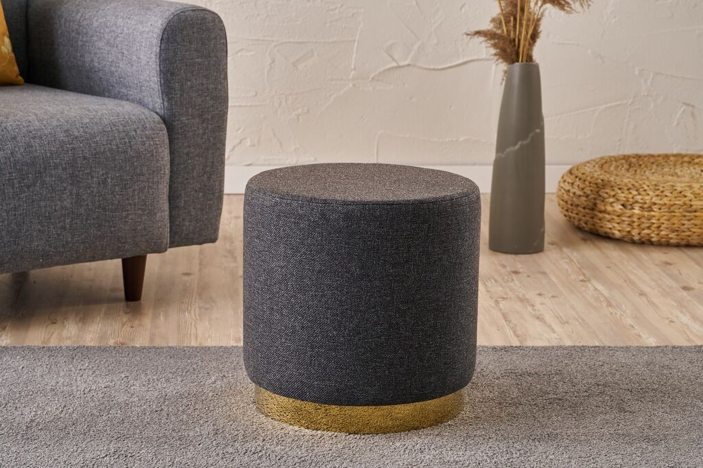 Atelier del Sofa Столче Gocek, O40x40cm, антрацит