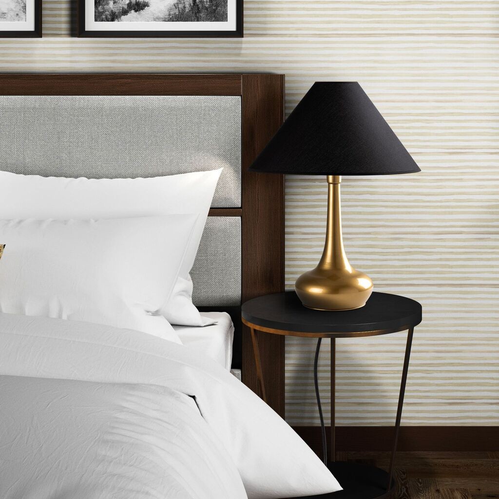 Столна ламба Opviq Luna-15256, 50x50x63 см, IP20, црно-златна боја