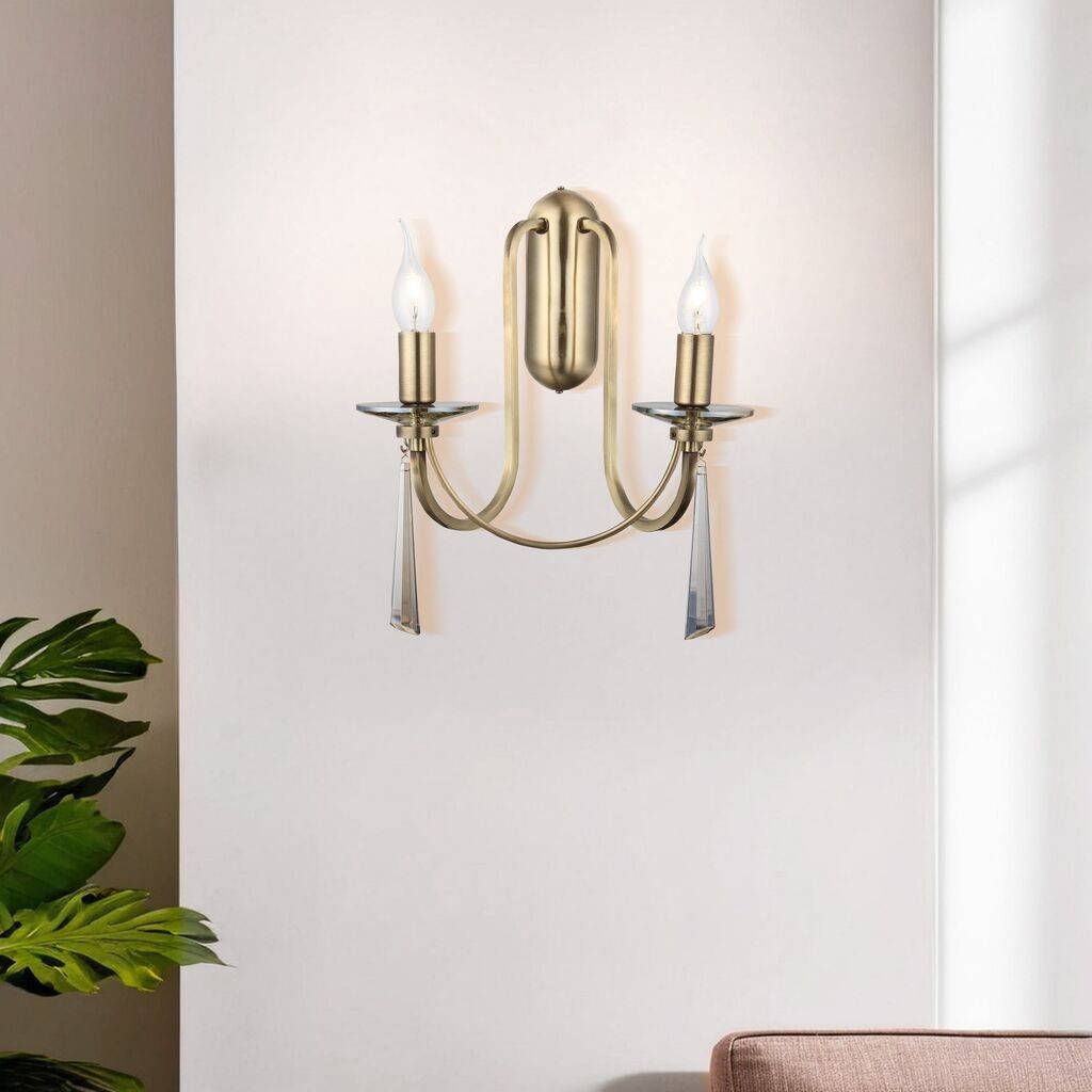 Opviq dzидна светилка Kontes-52-29, 7x19x3cmx38cm, IP20, златна боја