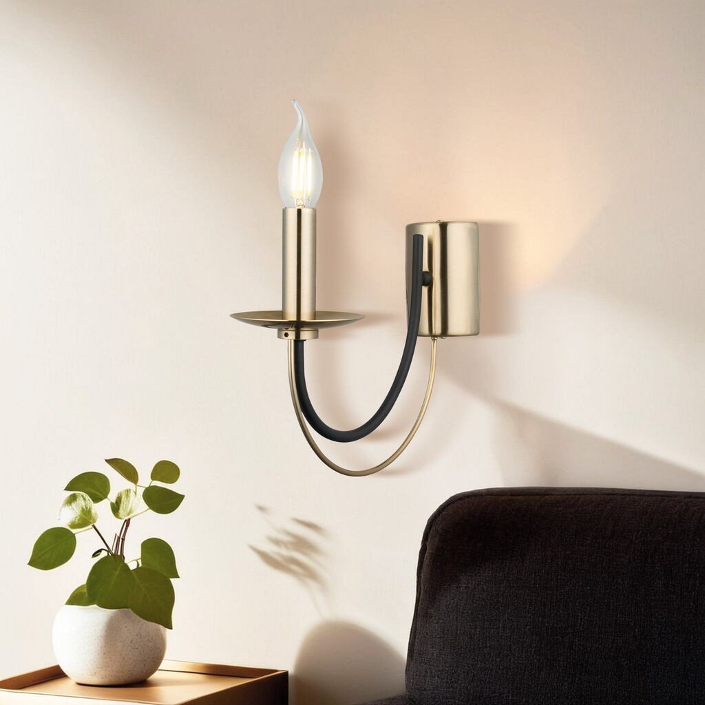 Opviq dzидна светилка Ferra-52-19, 10.5x7x3.5cm, 25cm, IP20, златна боја