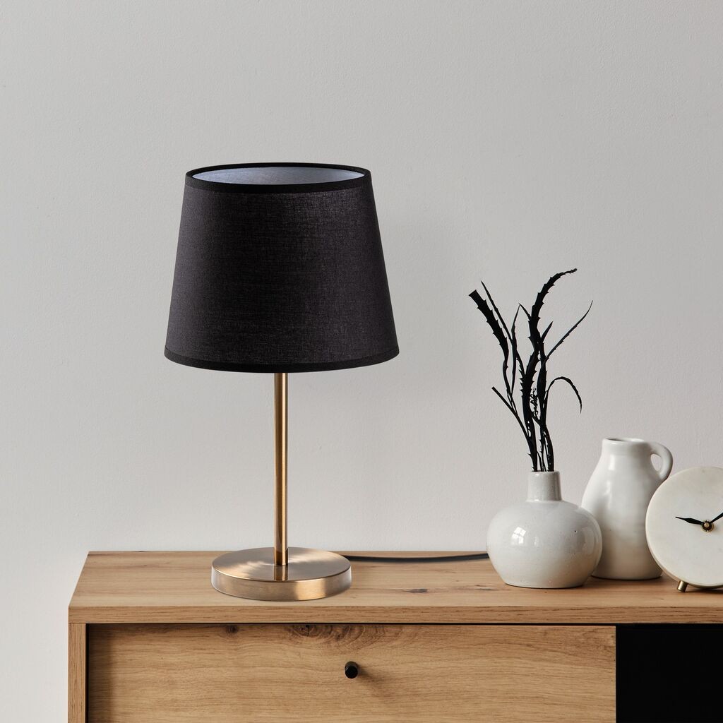 Столна ламба Opviq 5104, 21x21x39 см, IP20, црна и златна боја