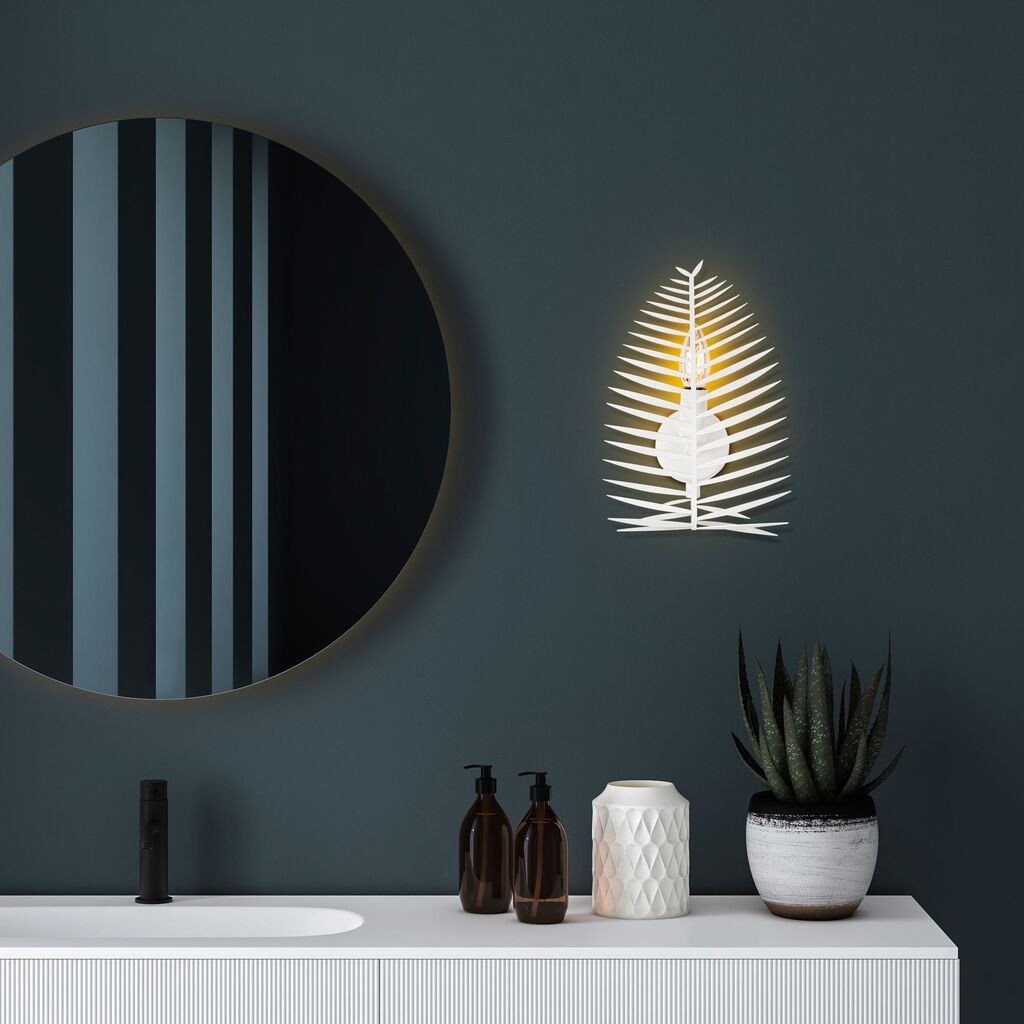 Opviq dzидна светилка Leaf-15323, 20x30x8cm, IP20, бела