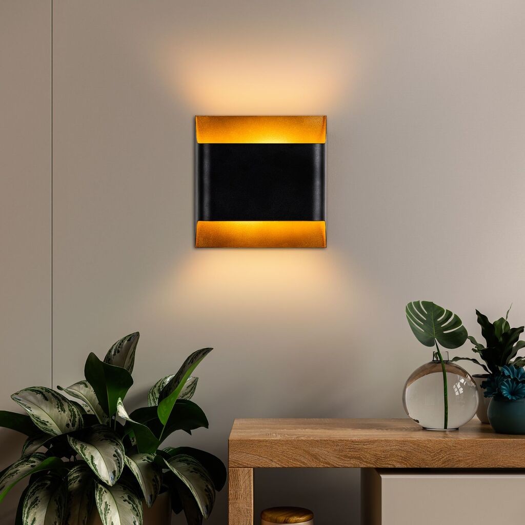 Opviq dzидна светилка Bera-15301, 25x25x11cm, IP20, црна