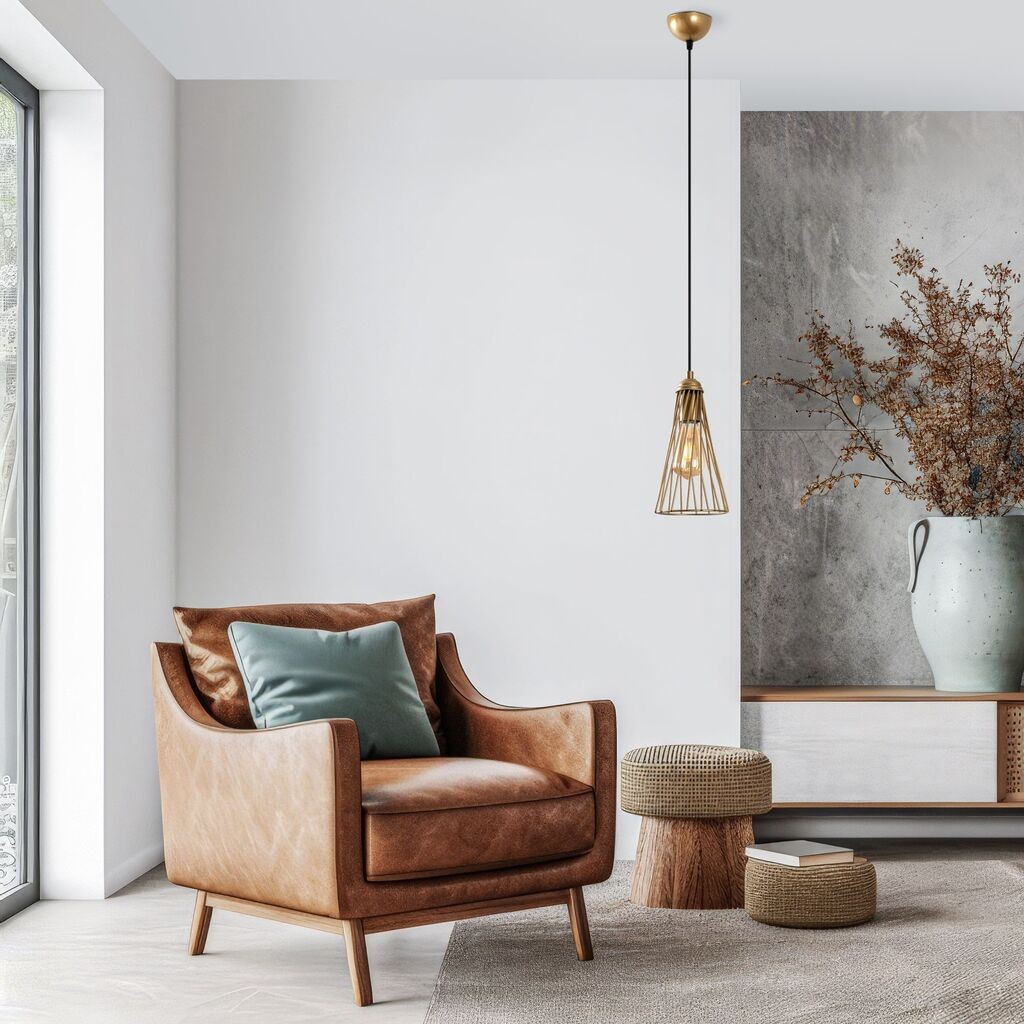 Opviq Luster Gridus-15412, 14x14x124cm, IP20, Златна