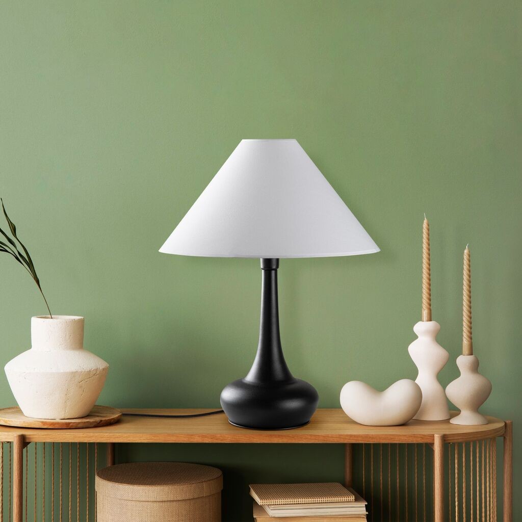 Столна ламба Opviq Luna-15254, 50x50x63 см, IP20, црно-бела