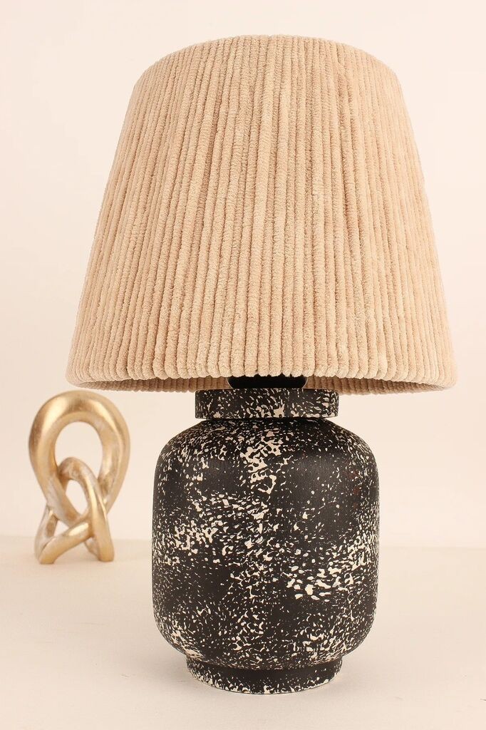 Столна ламба Opviq YL647, 20x20x40 см, IP20, крем-црна