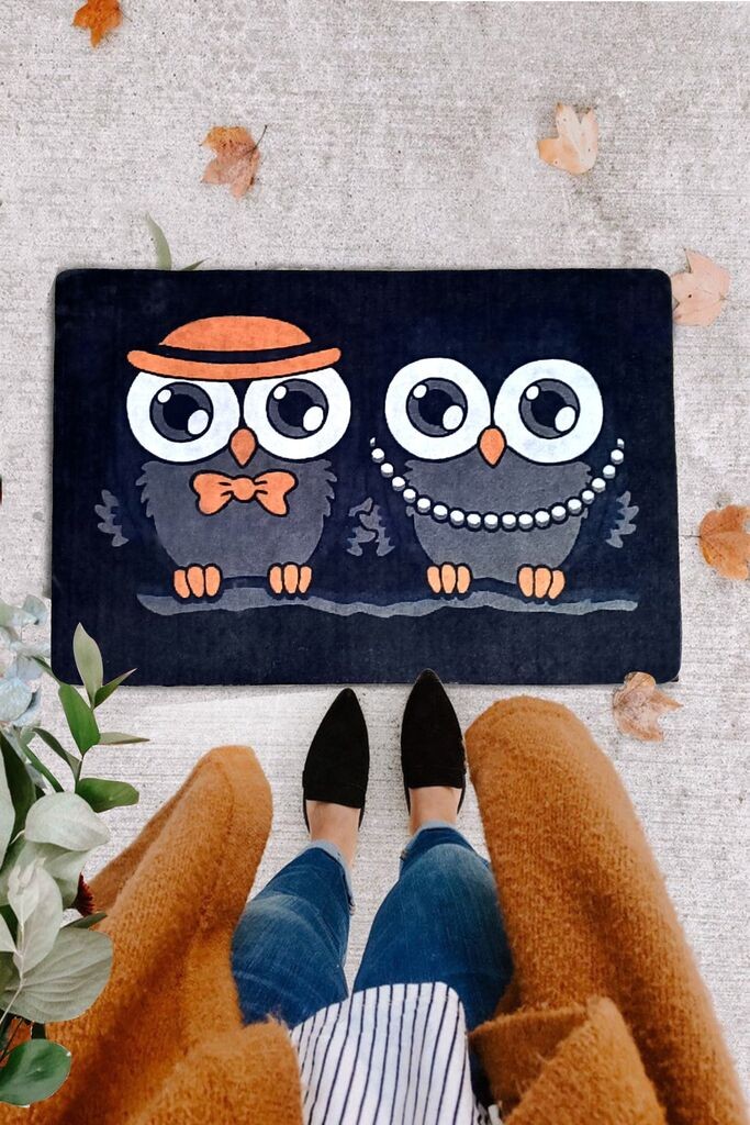 Тепих Conceptum Hypnose Night Owl, 40x60 cm, Шарена