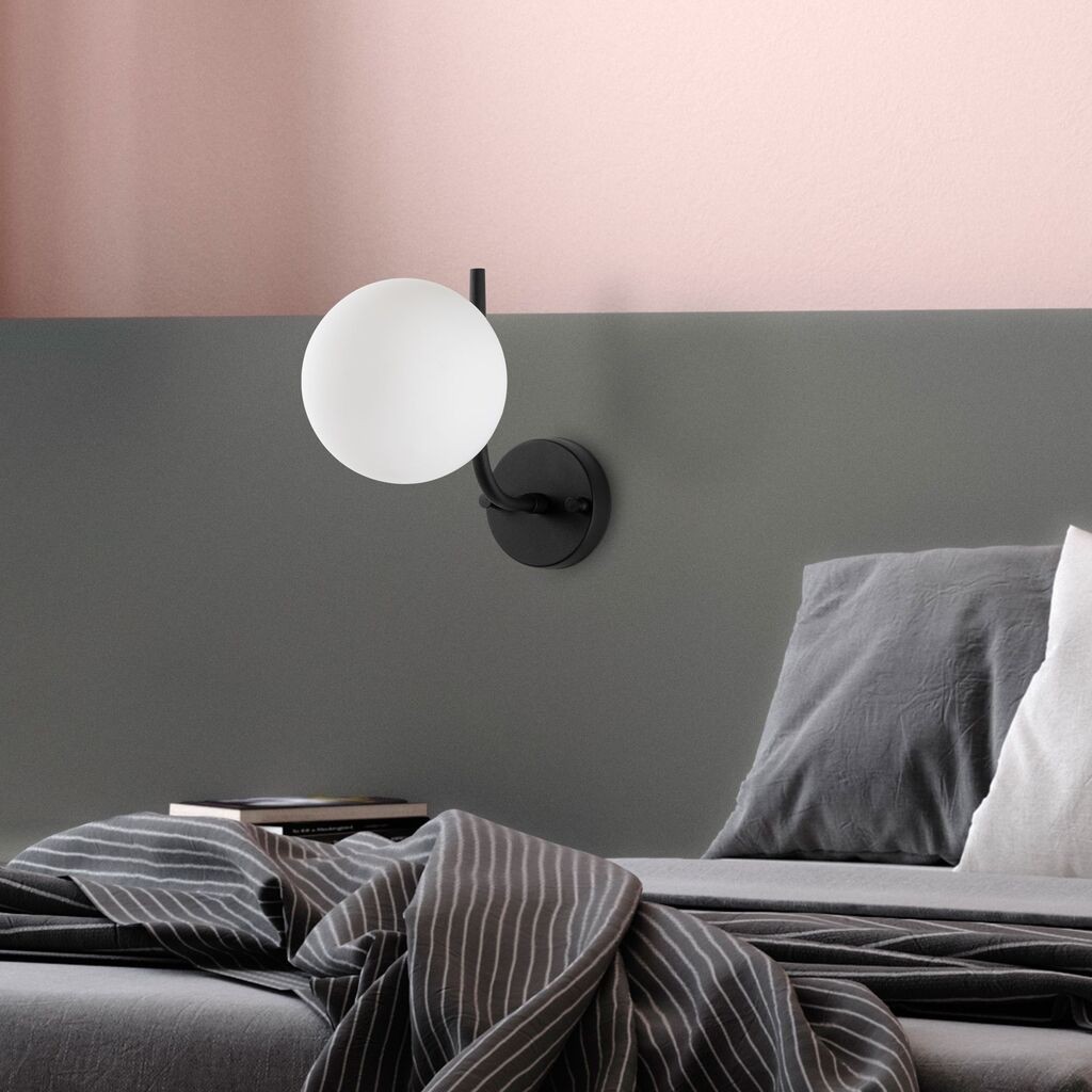 Opviq dzидна светилка Antler-15016, 15x29x23cm, IP20, црно-бела