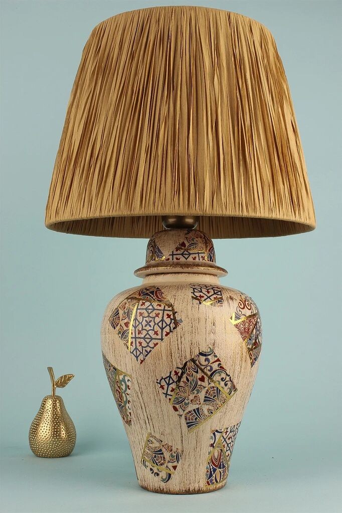 Столна ламба Opviq YL654, 33x15x50 см, крем боја