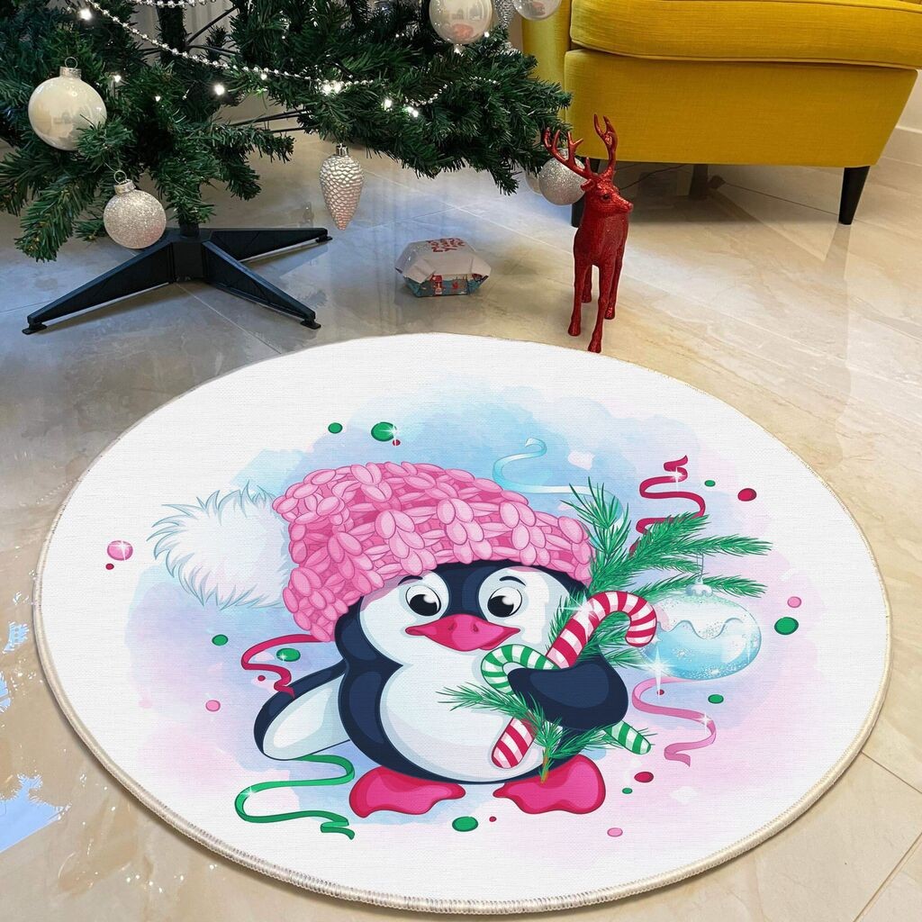 Conceptum Hypnose Carpet Woopamuk459, Дијаметар: 80cm, Бело