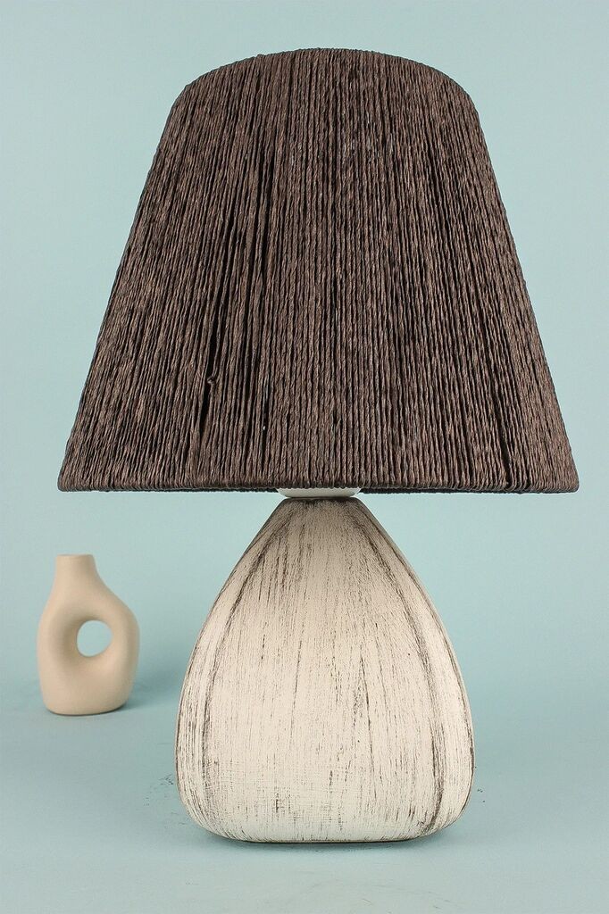 Столна ламба Opviq YL680, 25x20x35 см, IP20, кафеаво-бела