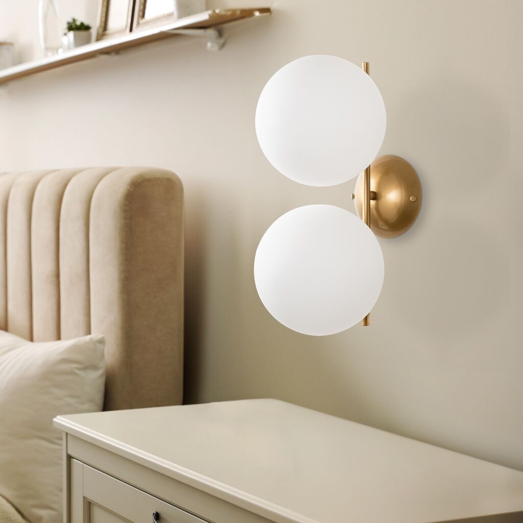 Opviq dzидна светилка Luminar-14151, 20x27x42cm, IP20, златна боја