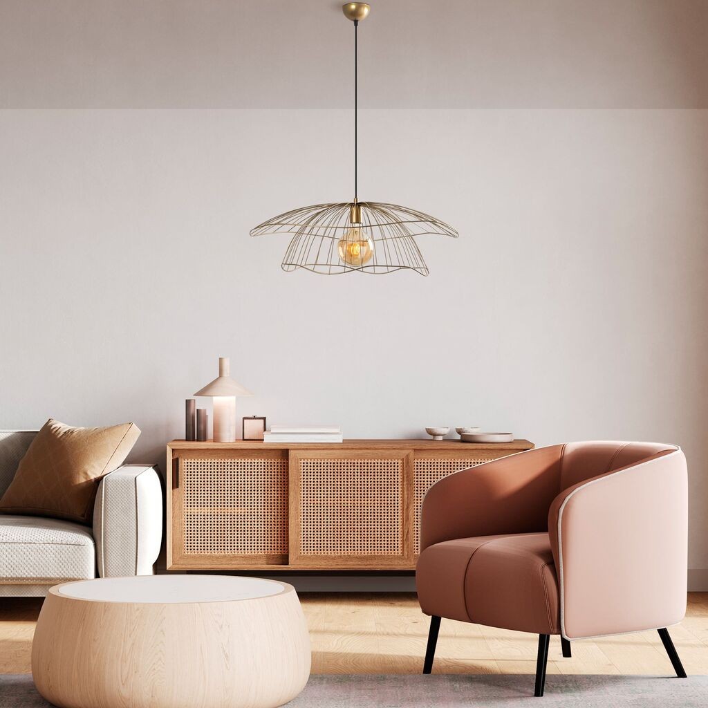 Opviq Luster Mantar-6503, 70x70x124 см, IP20, Златна