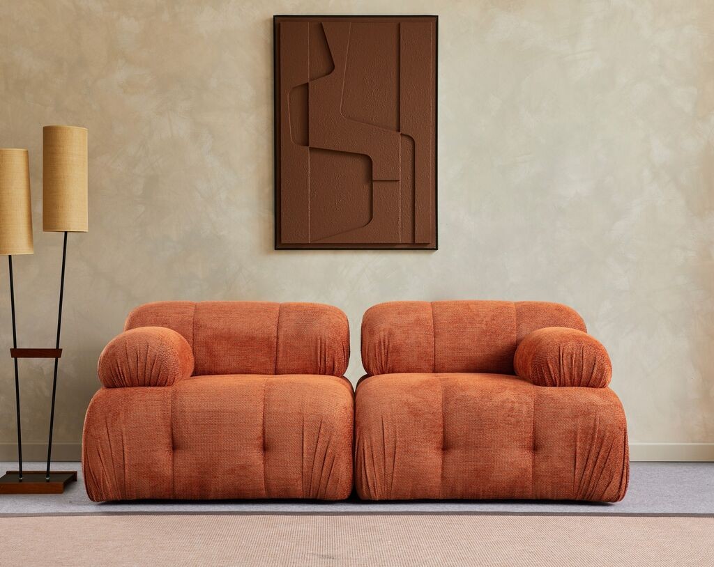 Atelier del Sofa Двосед Petite 2, 190 x 95 x 75 см, Крем боја
