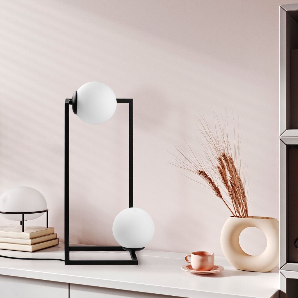 Opviq Столна ламба Corner-15020, 25x25x55 см, IP20, црна