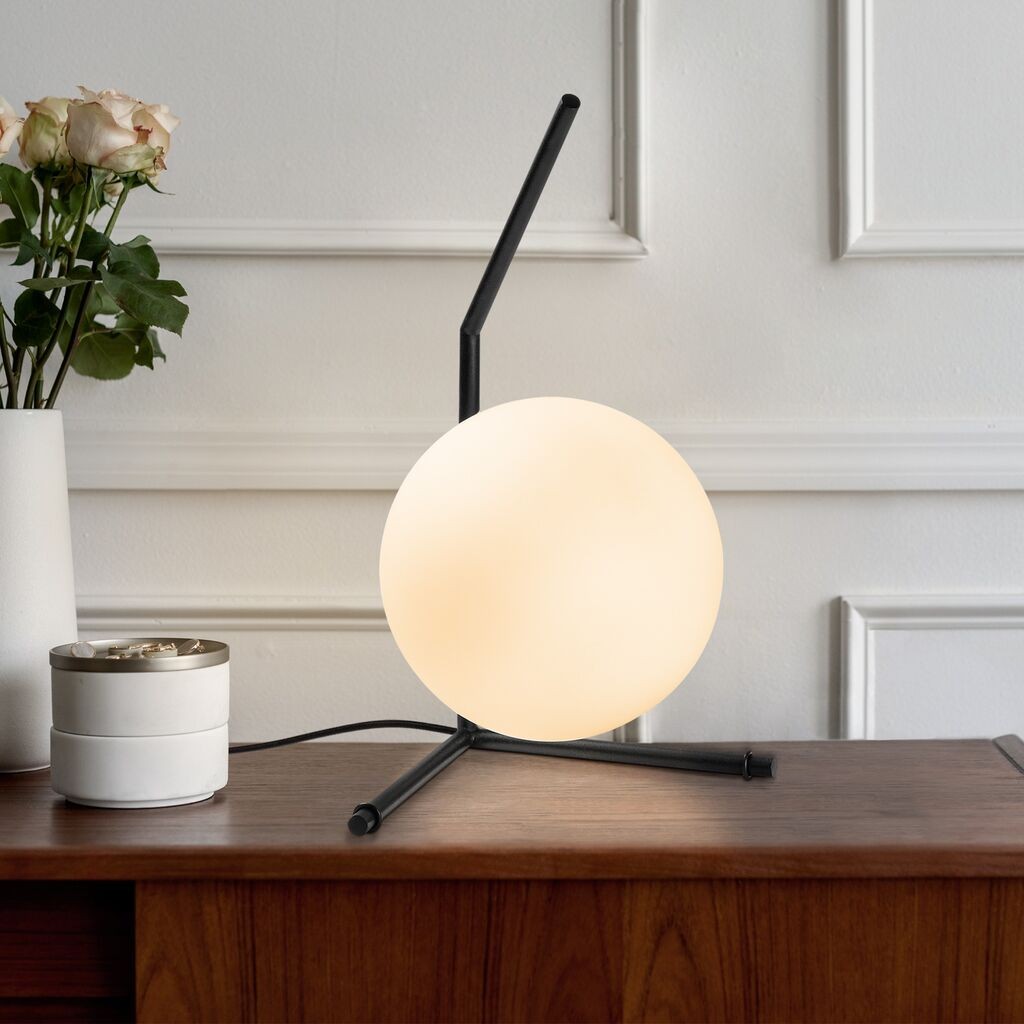 Столна ламба Opviq Luminar-14165, 23x28x42 см, IP20, црна