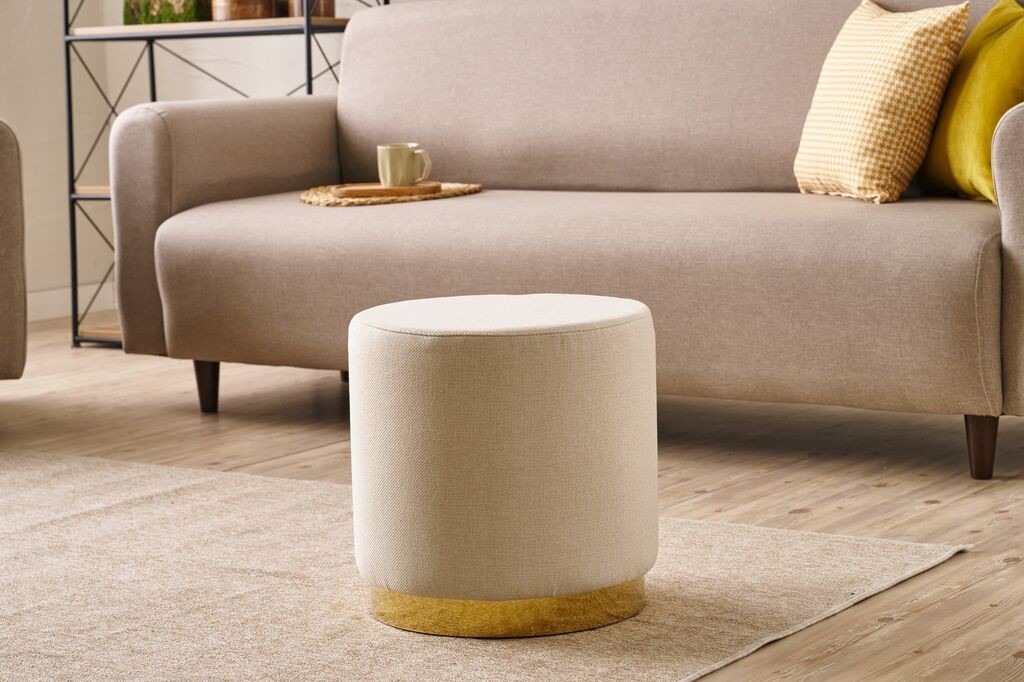 Atelier del Sofa Столче Gocek, O40x40cm, крем