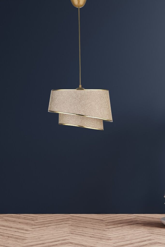 Opviq Luster KS-2002, Висина на капачето: 21 см, IP20, кафеаво-златна боја