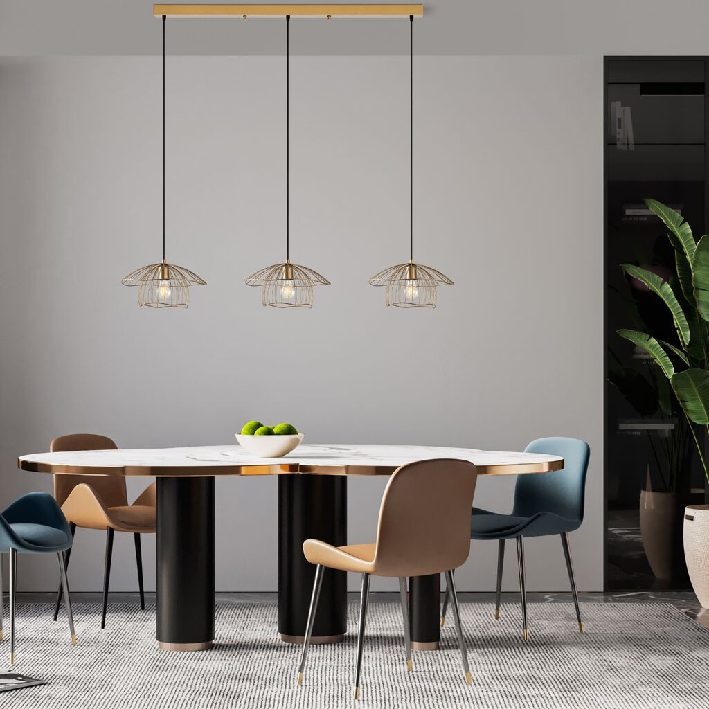 Opviq Luster Mantar-6503-S-2, 155x35x110cm, IP20, Златна