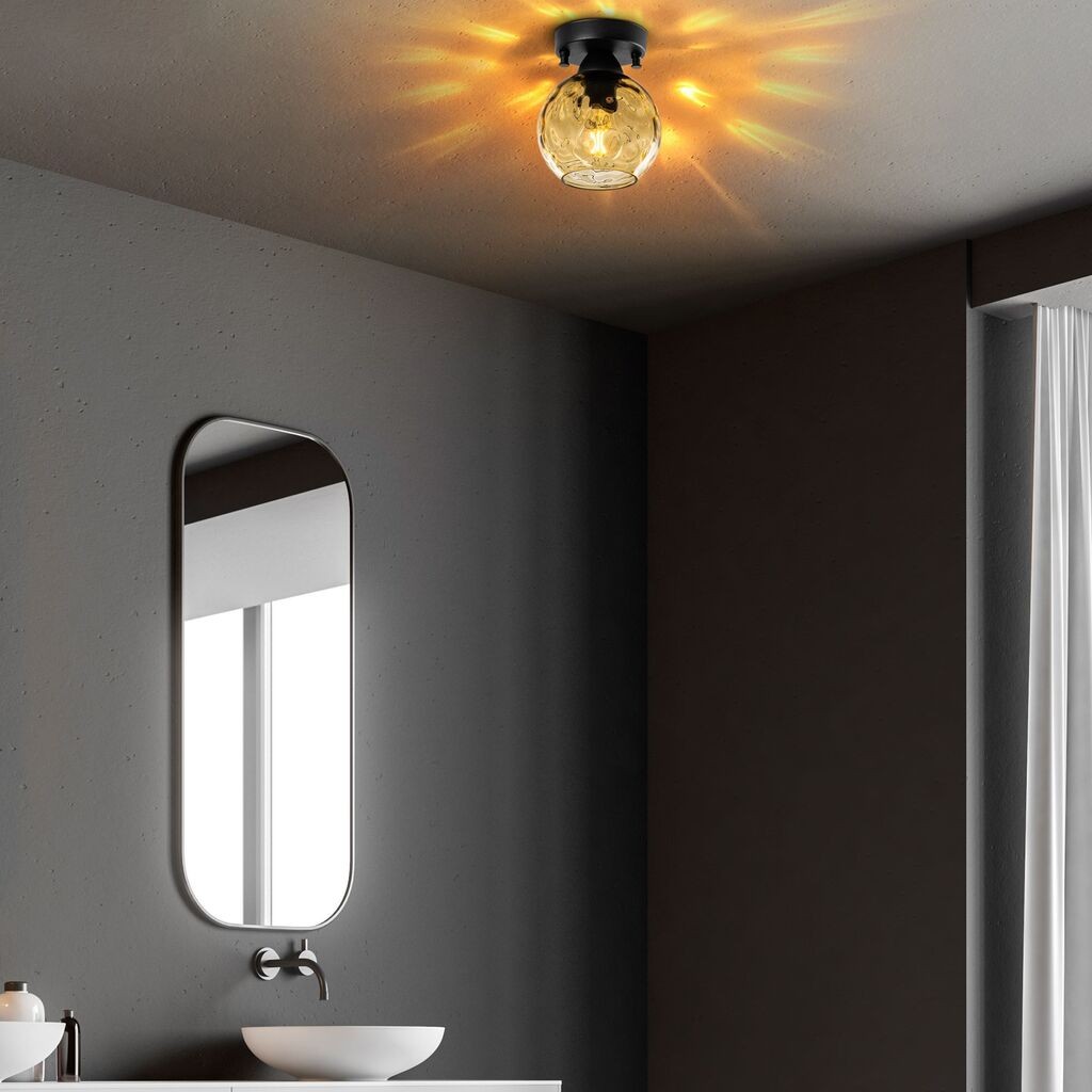 Opviq dzидна светилка Benek-15-14374, 15x15x18cm, IP20, црна