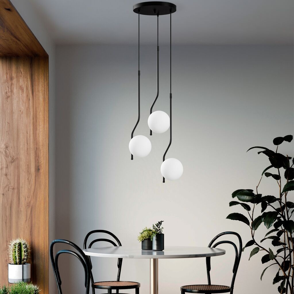 Opviq Luster Tulip-13822, 35x35x110cm, IP20, бело-црно