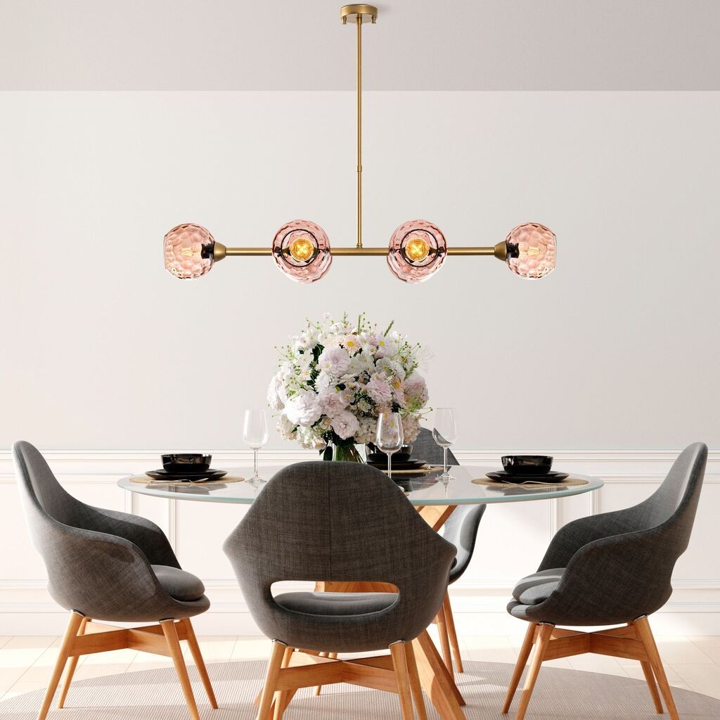 Opviq Luster Benek-15-14483, 103x40x74cm, IP20, златно-розова боја