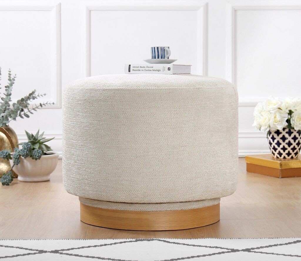 Столче Atelier del Sofa Turneed, 55x43x55cm, Крем