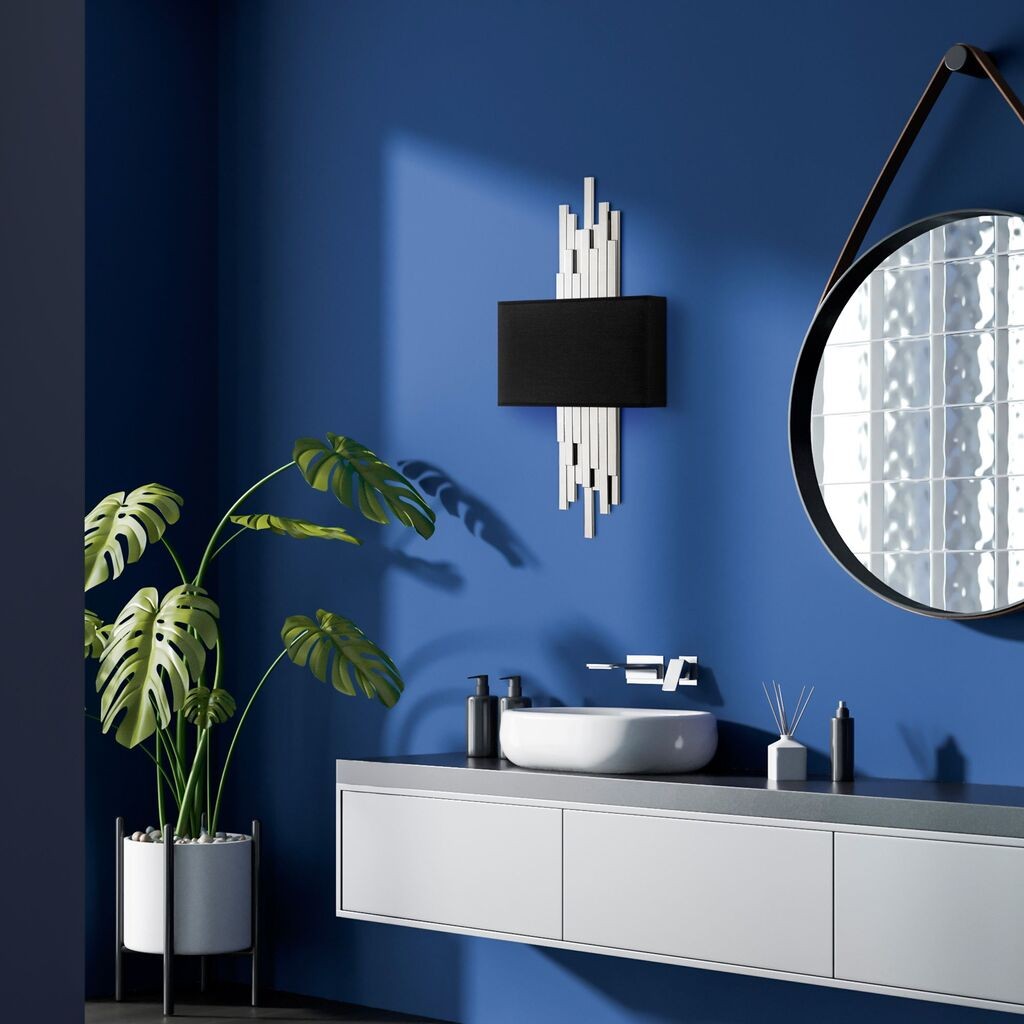 Opviq dzидна светилка Akhys-15124, 35x75x10cm, IP20, црно-бела