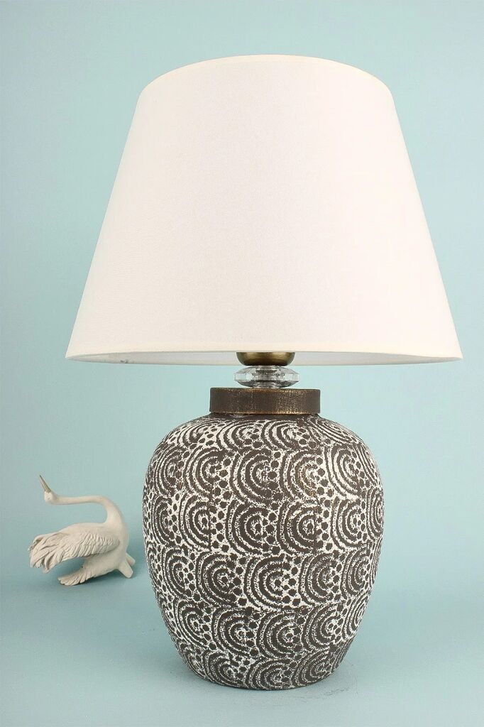 Столна ламба Opviq YL687, 30x20x42 см, IP20, бело-сива