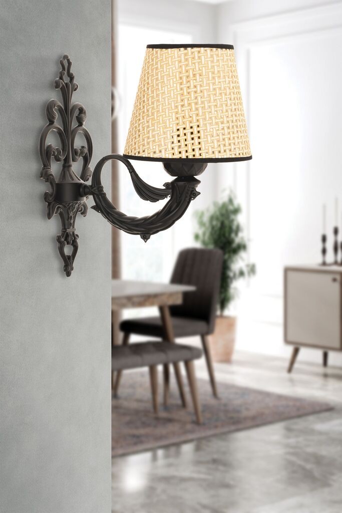 Opviq dzидна светилка Lily Coral, 15x10x13cm, IP20, беж-црна