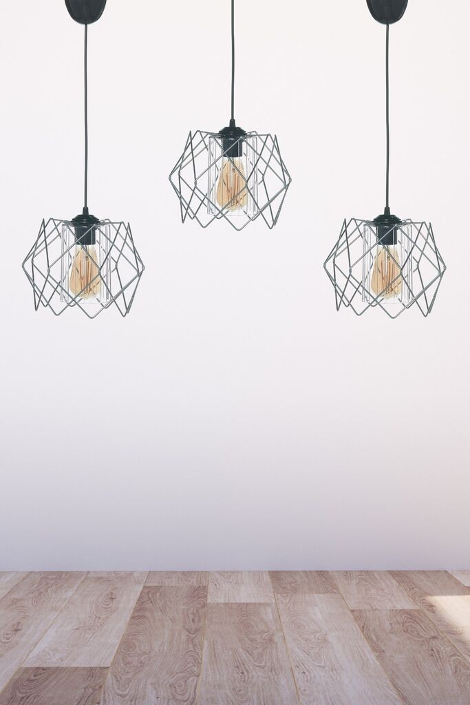 Opviq Luster LB028x3, 23,5 см, IP20, црна и сребрена боја