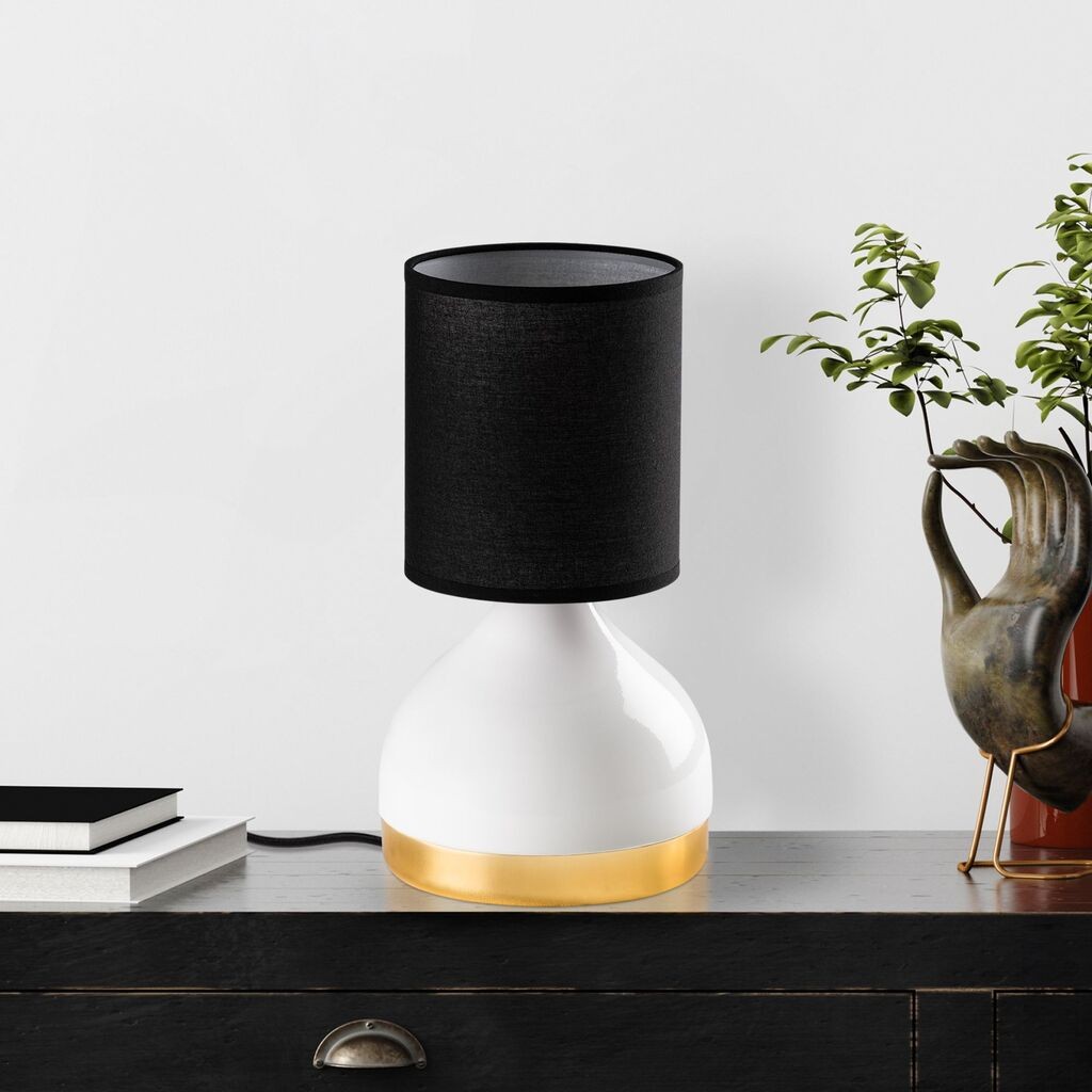 Столна ламба Opviq 8001, 17x17x33 см, IP20, црно-бела