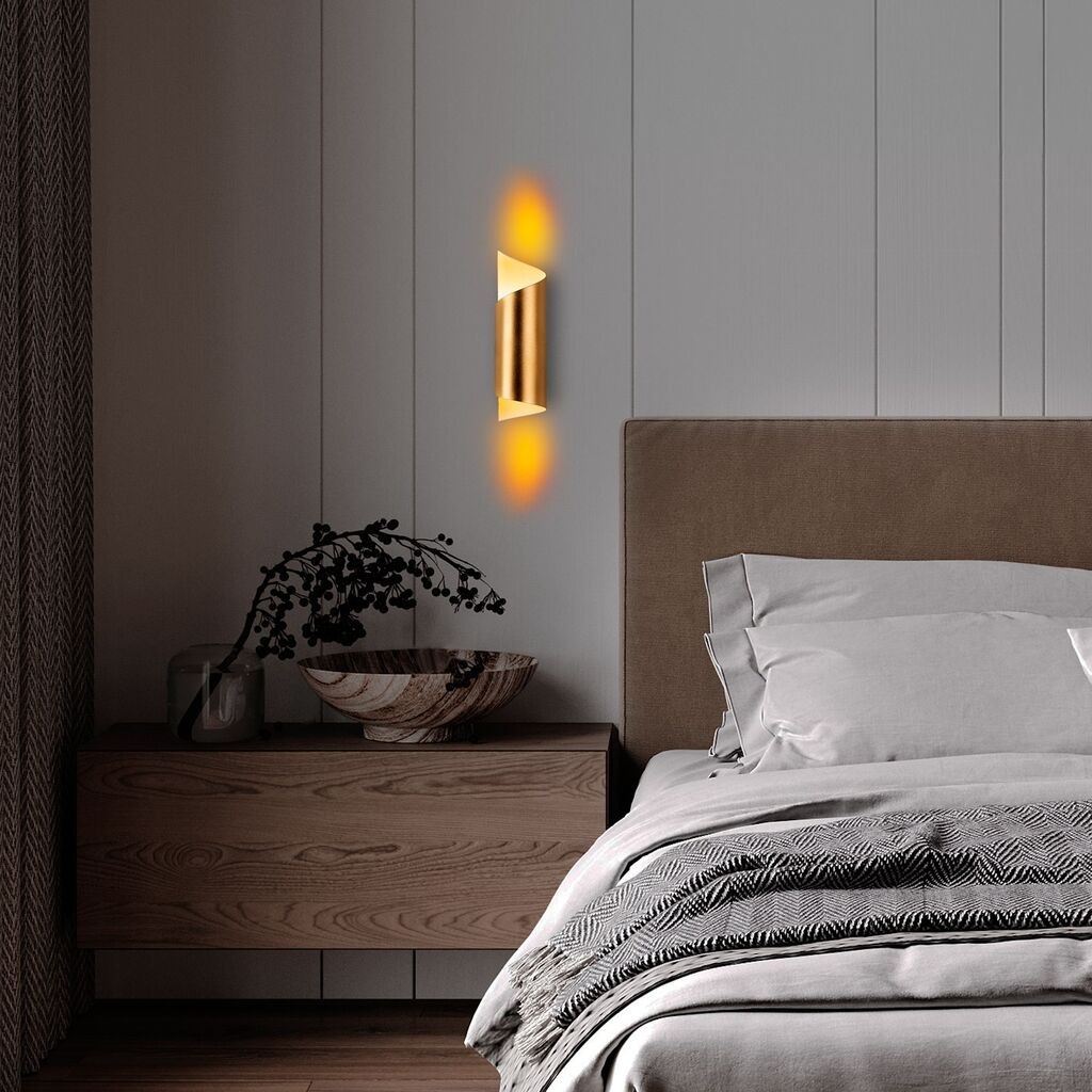 Opviq dzидна светилка Kivrik-15361, 8x27x11cm, IP20, златна боја