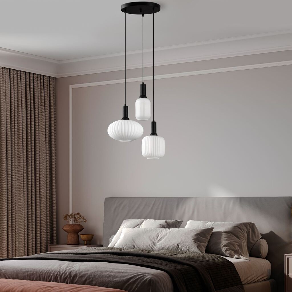 Opviq Luster Asker-15202, 55x55x130cm, IP20, бело-црна