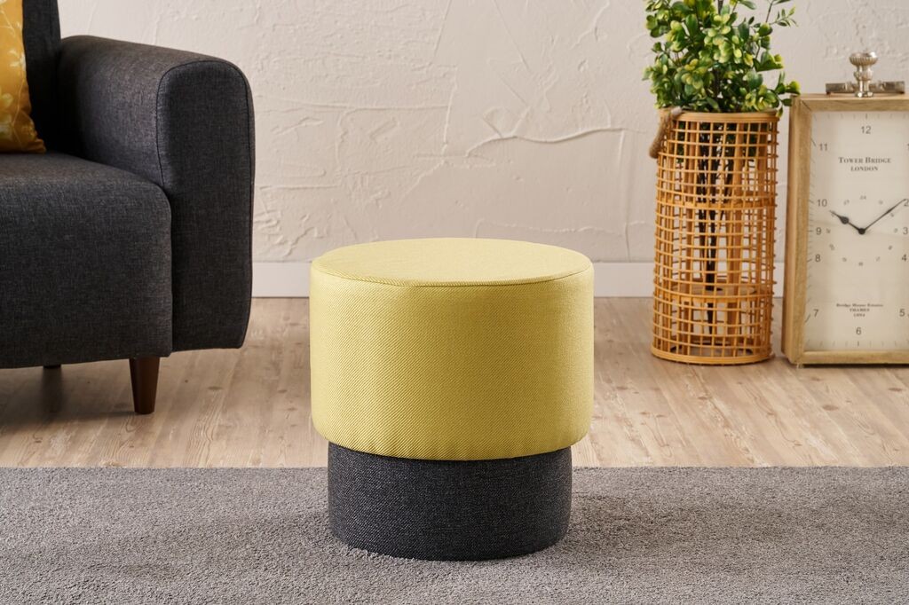 Столче „Ателје дел Софа" Патара, O40x40 см, жолто