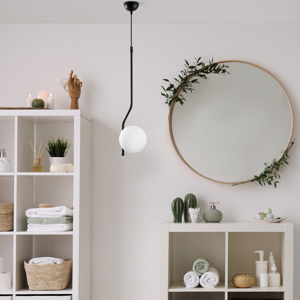 Opviq Luster Tulip-13818, 15 см, IP20, бело-црно