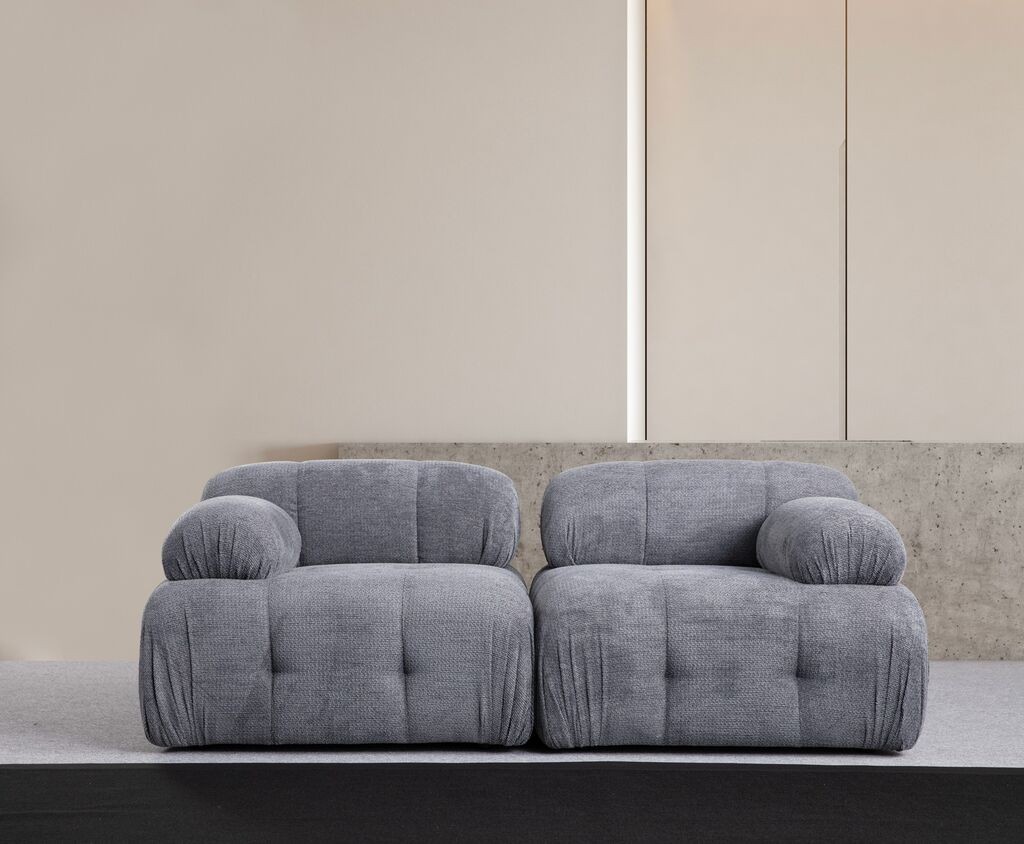 Atelier del Sofa Двосед Petite 2, 190 x 95 x 75 см, Крем боја