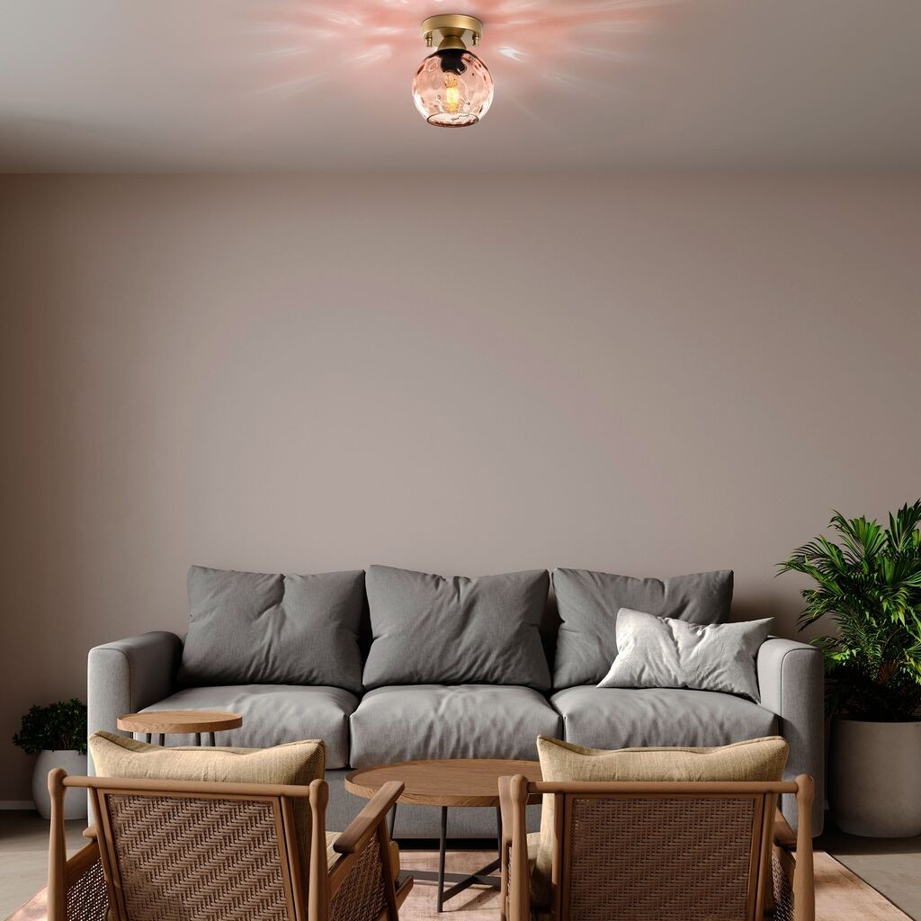 Opviq dzидна светилка Benek-15-14383, 15x15x18cm, IP20, златна боја